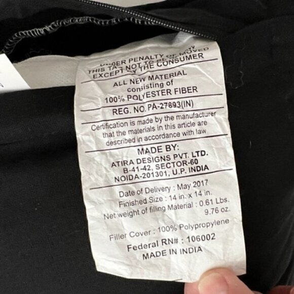 Sugar Skull Beaded Colorful Square Throw Pillow - Picture 6 of 6